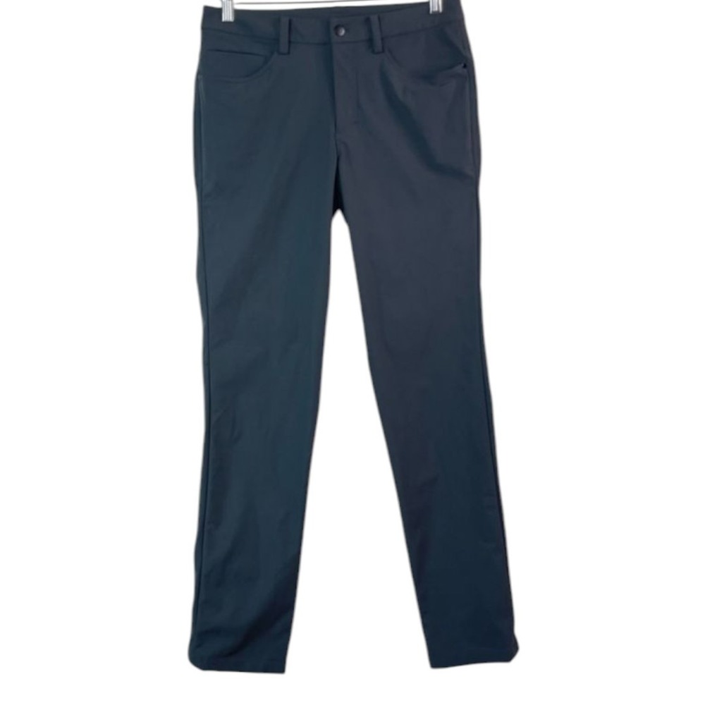Lululemon Men's ABC Pant Classic Fit Warpstreme Sz 28 Golf Casual Dark Grey‎